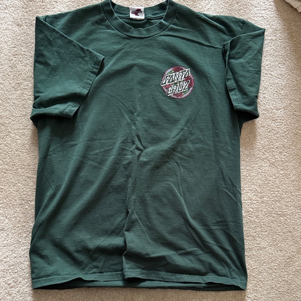 Santa Cruz Skateboards Dark Green Short Sleeve Tee
